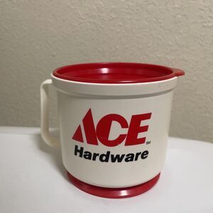 Vintage Ace Hardware Travel Mug Port-A-Cup 80s 90s Coffee Trucker Mug